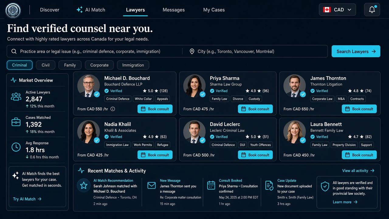 WKEELI lawyer discovery marketplace screen
